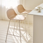 메종드꼼마 메종드꼼마 아일랜드식탁의자 홈바의자 스테이 바스툴 체어 스테이바스툴 화이트프레임 1개