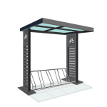 렉산형 자전거 거치대 F형 도서관 관공서 야외 자전거 보관소 보관대 F형 3M 7대분 1개