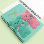 와사비베어 노트 필기 공책 대학 스프링 노트 랜덤