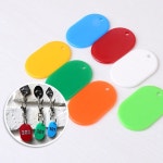 칼라 멀티 플레이트 키홀더 태그 키링 차키 자동차 열쇠고리 경비실 렌터카 렌트 팬션 모텔