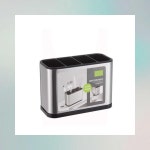 스텐 수저통 물빠짐 주방 조리도구 꽂이 식기정리 걸이형 1cl3 1개 H2760