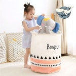 북유럽 스타일 세탁물바구니 장난감 수납 통