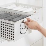 곰돌이 바스켓 구멍 리빙박스 수건 속옷 옷장 정리함 빨래바구니 장난감정리 소품정리 집정리