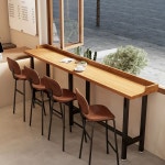 좁고긴 테이블 의 트 창가 업소용 스터디 카페