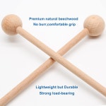 조르베이오 4개의 나무 타악기 스틱 8 7 실로폰 망치 글로켄슈필 종 차임 목판 드럼용 망치