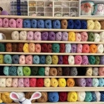 뜨개실 실타래 보관함 디스플레이 공방 공예 진열대 선반