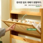 얇은 신발장 수납 북유럽 도어 현관 공간절약 슬림 신발 수납장