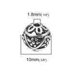 DoreenBeads 아연 기반 합금 스페이서 비즈 꽃 컬러 쥬얼리 DIY 완성 액세서리 부품 10개
