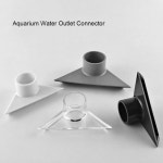 새로운 수족관 여과 물고기 탱크 상부 배출 커넥터 파이프 필터 피팅 펌프 액세 바닥 워터 Small
