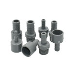 PVC 호스 바브 커넥터 정원 커플러 피팅 농장 관개 PE 파이프 조인트 ID 1 2 나사