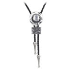 JPJZY BRBAM Western Cowboy Hat Bolo Tie Vintage Style Antique United States Map Bolo