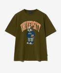 국내매장제품 예일 반팔티 예일 반팔 티셔츠 UNIVERSITY DAN T-SHIRT KHAKI 324392