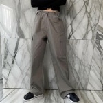 여자 비죠 고프코어 와이드핏 카고 바지