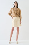 랑방컬렉션 LANVIN COLLECTION 러플 드로우스트링 블라우스 WT LC2E3WBL557W