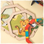 민화샵 우드시어터 팬시우드 초등만들기세트 그림액자