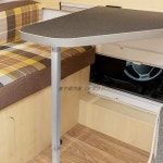 탈부착 다리 테이블 캠핑카 검은색 높이조절