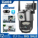아파트현관CCTV 현관문 방범용 외부 홈카메라 LLSEE V380 프로 8MP 4K 와이파 1 wifi camera - EU 플러그 1개