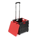 42L 대형 뚜껑분리 합금프레임 3단 접이식 핸드카트 장바구니 식당 장보기