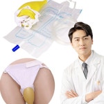 간호 간병 팬티 도뇨관 오줌 노인 소변 유린백 주머니 속옷 GWEE8F72