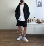 이중지합포 트레이닝 투웨이 후드 집업