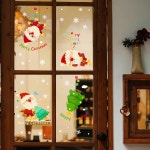 크리스마스 트리 스티커 산타 창문시트지 1장 윈도우 중 SD-2448