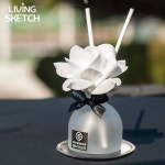 리빙스케치 리빙스케치 벨라인 플라워 스틱 디퓨저세트 실내용 방향제 핸드메이드 인테리어소품 동백꽃