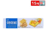 해태제과 아이비 58g X 15 저당 카나페 크래커 디저트 간식 과자