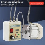 110V 220V 브러시리스 서보 모터 키트 재봉틀 선반 기계 조정 가능한 550W 75 550W 220V