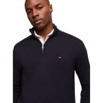 타미힐피거 Tommy Hilfiger 남성 경량 풀오버 쿼터 집 스웨터