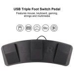 USB 트리플 풋 페달 ABS 스위치 공장 테스트용 확대 축소 저항이 거의