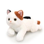 삼색 고양이 봉제 인형 안는 베개 리얼 생생한 침구 귀엽다 부드럽다 푹신