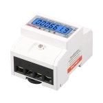 전기 에너지 계량기 3 상 LCD 디지털 디스플레이 DIN 레일 4 선 전력계 AC 3 230 400V 50Hz