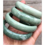 춘천옥 팔찌 액세서리 주얼리 라운드 백옥 보석 스털링 59-60mm 백옥색