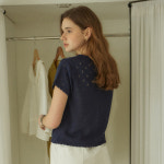 아워호프 골디시 버튼 펀칭 가디건 H25SP2-KN02