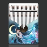 투명 칼림바 어쿠스틱 힐링악기 악기 엄지 21음원홀페인팅복무랜덤불가