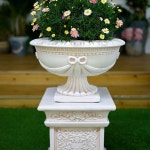 로마 A 기둥 소품 조형물 석고 정원 장식품 빈티지 신전