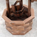 스말켓 우물 장식 가든 x 정원 야외 펜션 공원 포린-외발 꽃차 50cm이상 나무