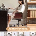 사무실 중역 임원 컴퓨터 가죽 데일리오피스체어 팔걸이