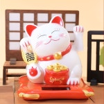 손흔드는 마네키네코 고양이 행복 다복 행운 개업