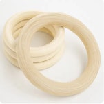 공예 우드 나무 원형 링 라탄 마크라메 목재 비즈 재료 20 A1290