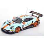 3989212 다이캐스트 미니카 모형 미니어처 자동차 Ixo 1 18 911 GT3 R 20 24h Spa 2019 Gulf Christensen