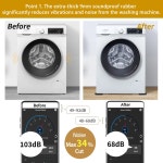 4PCS 진동 범용 미끄럼 방지 세탁기 가구 냉장고 패드 고무 무소음 스탠드 매트 댐퍼 4PCS
