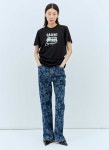 GANNI LAZER 부츠컷 슬릿 IRY 진 J1463