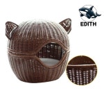 브라운 고양이하우스 등나무 쉼터 아늑한