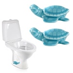 거북이 변기 볼트 커버 2개 화장실 장식용 캡 가정용 욕실용호텔 사무실 공중화장실시안