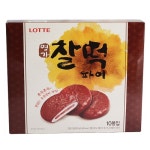 롯데웰푸드 명가 찰떡파이 350gx8개 간식 꾸러미 과자 학교 사무실 학생 상자 박스 탕비실 회사 간식거리 맛있는