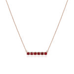 골든듀 컬러타임리스3 루비 목걸이 J2180 0018