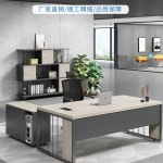 원장실 진료실 책상 데스크 중역용 컴퓨터 업무용 회사 1600 1400 테이블 대표 사무용 회전 의자 하나