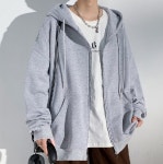 브룸 베이직 무지 후드집업 자켓 IS-JK38N