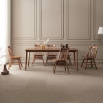 라로퍼니처 라로퍼니처 스퀘어 1900 고무나무 원목 6인 회전의자 식탁 세트 식탁 의자6